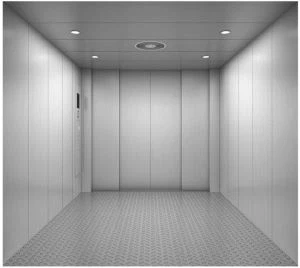 Stainless Steel Mesin Elevator Barang Roomless